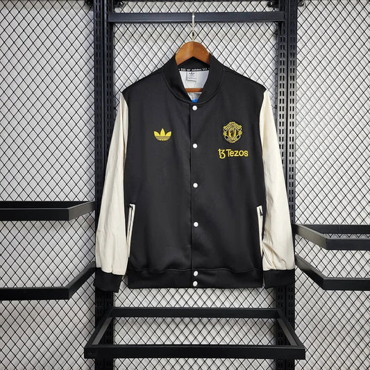 Manchester United 2025 Black And White Jacket Windbreaker