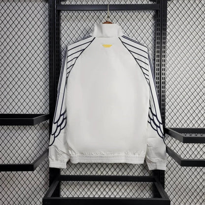 PSG 2025 Air Jordan Jacket White Windbreaker