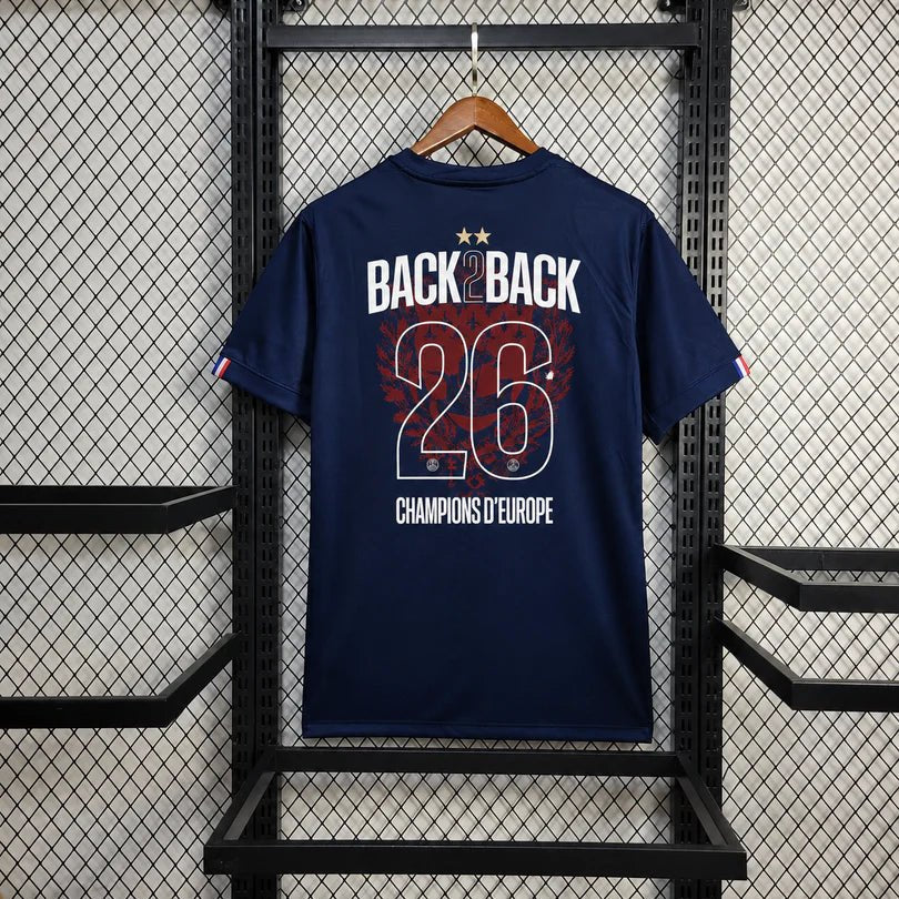 PSG Paris Saint-Germain 2025 Back to Back Home Shirt