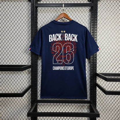 PSG Paris Saint-Germain 2025 Back to Back Home Shirt
