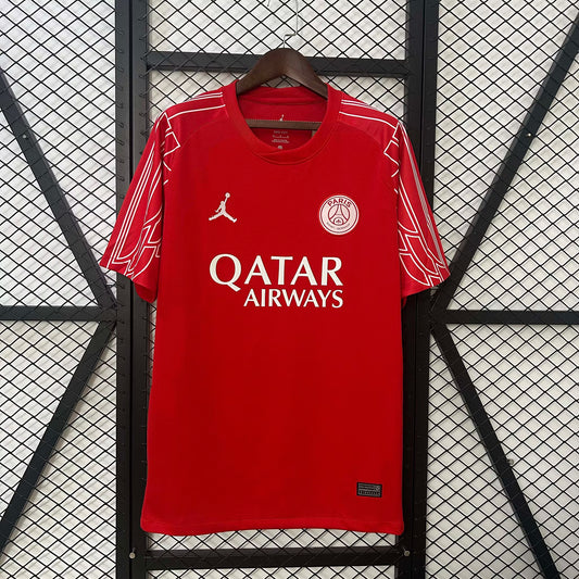 PSG Paris Saint-Germain 2024 Fourth Away Red Shirt