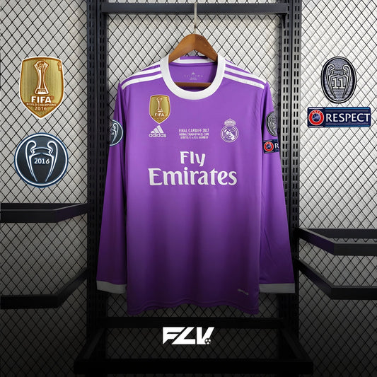 Real Madrid 16/17 Away Long Sleeve Shirt - UCL Final
