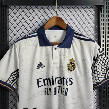 Real Madrid 2022 White Dragon Shirt