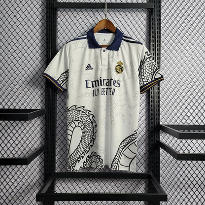 Real Madrid 2022 White Dragon Shirt