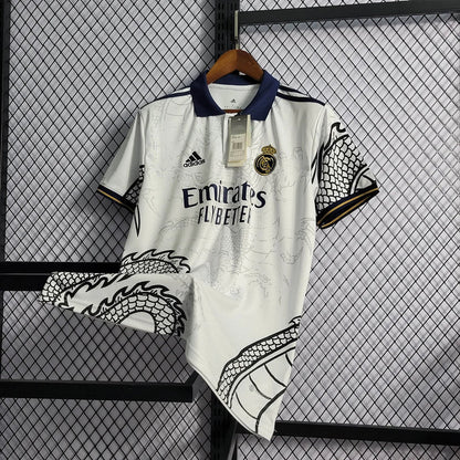 Real Madrid 2022 White Dragon Shirt