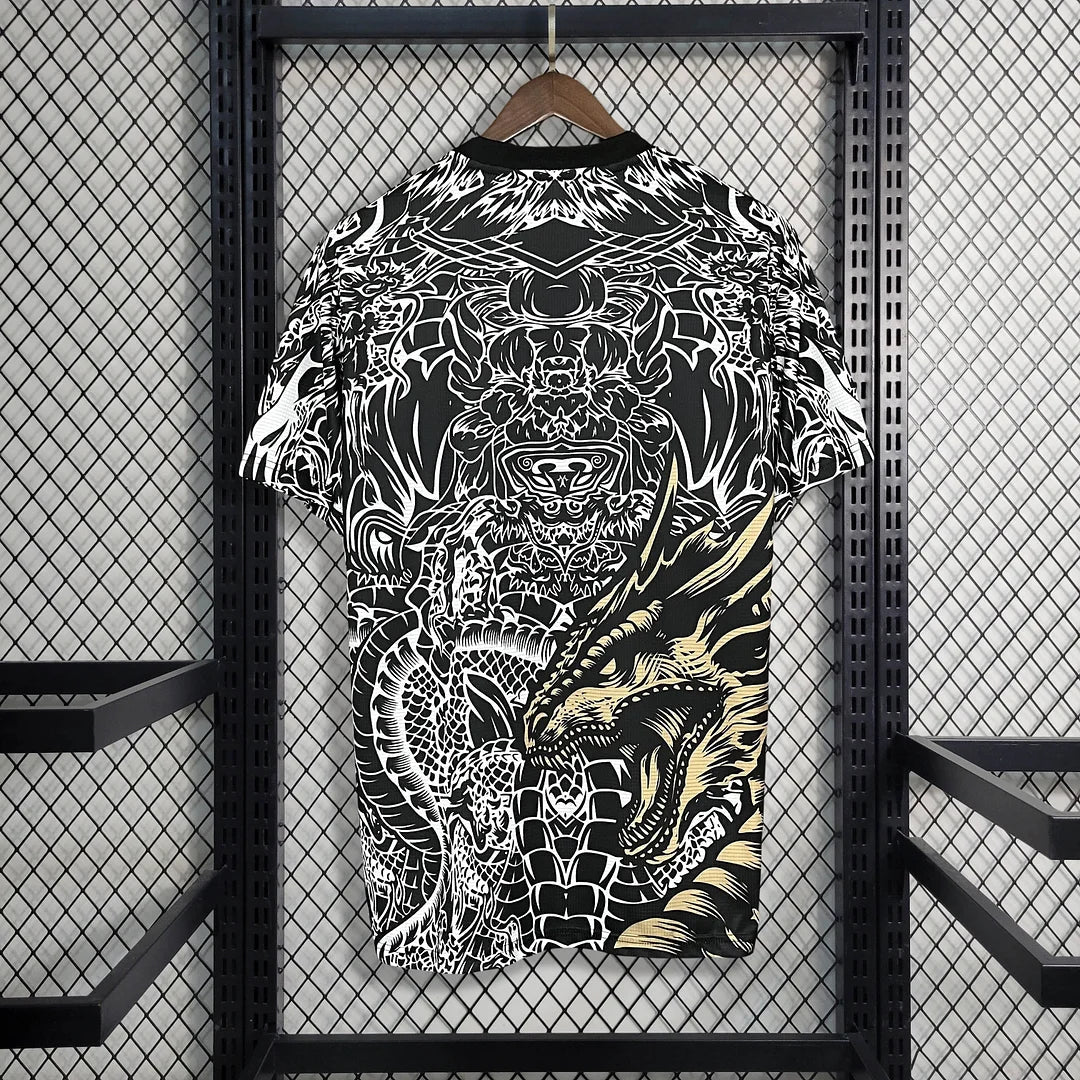 Real Madrid 2023 Gold Dragon Special Shirt