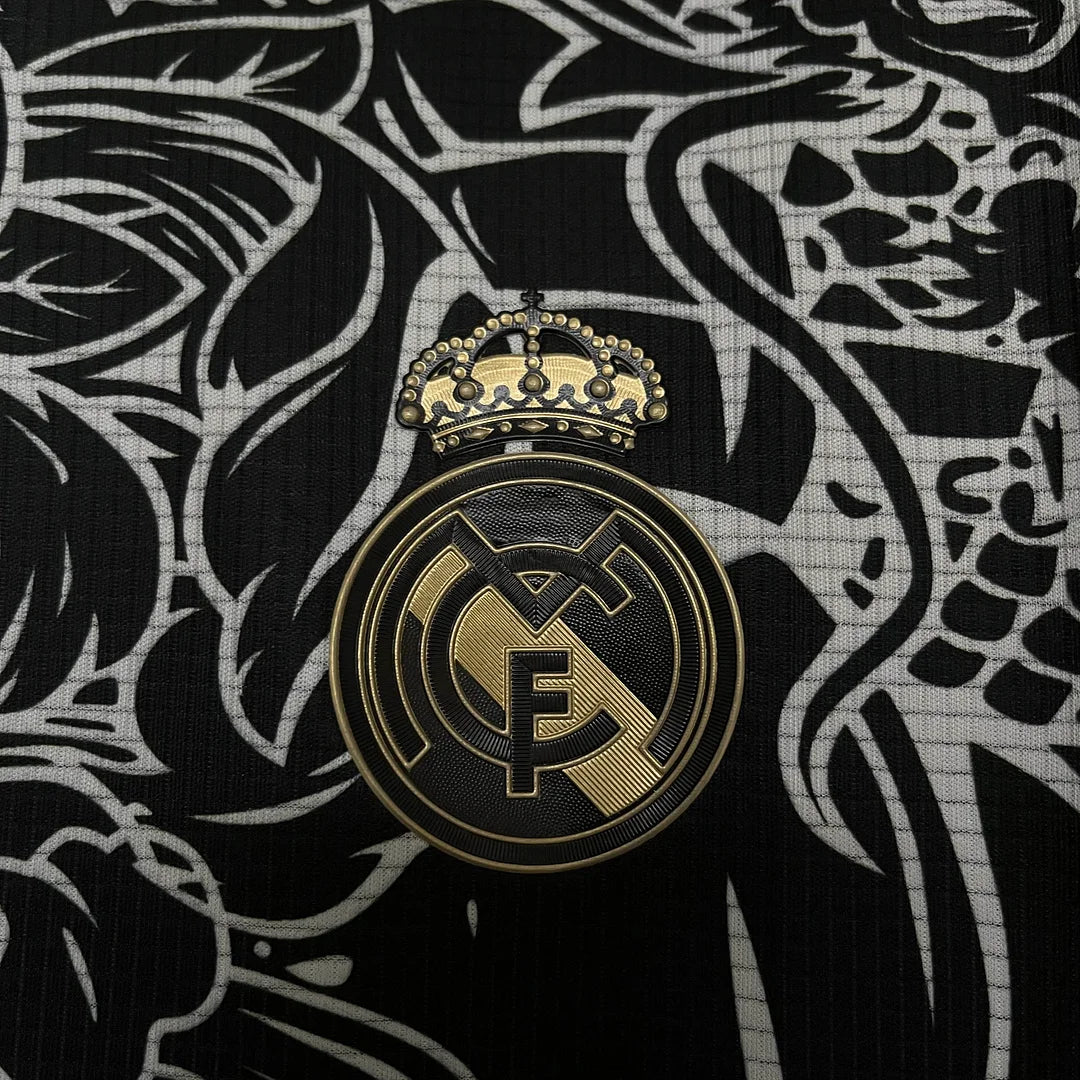 Real Madrid 2023 Gold Dragon Special Shirt