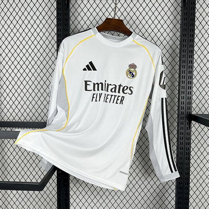 Real Madrid 2025 L/S Home Shirt