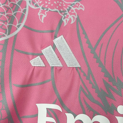 Real Madrid 2025 Pink Dragon Shirt