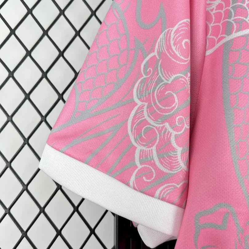 Real Madrid 2025 Pink Dragon Shirt