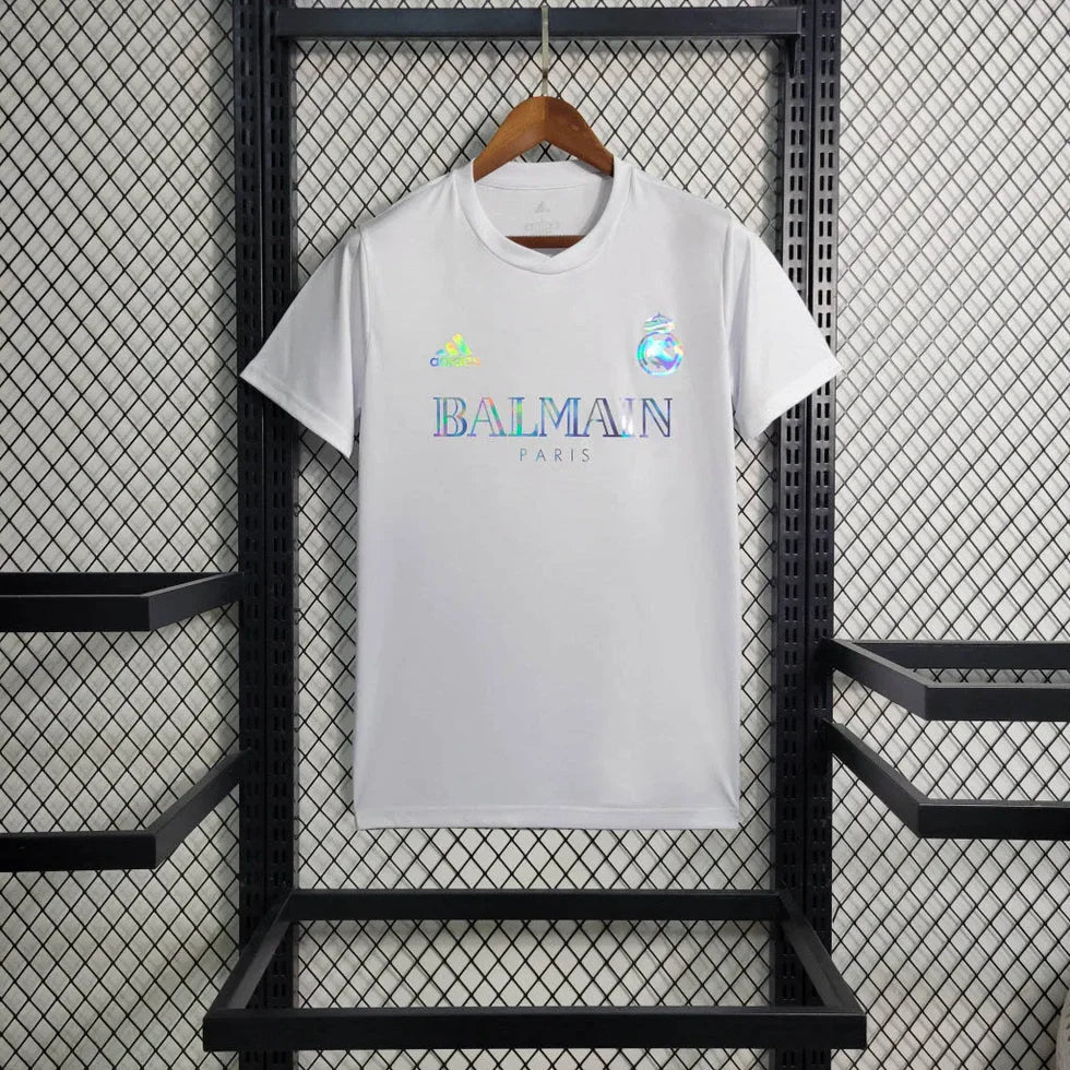 Real Madrid x Balmain 2023 Special White Shirt