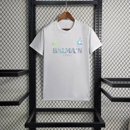 Real Madrid x Balmain 2023 Special White Shirt
