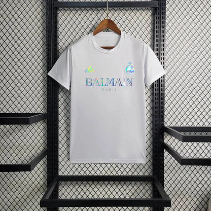 Real Madrid x Balmain 2023 Special White Shirt