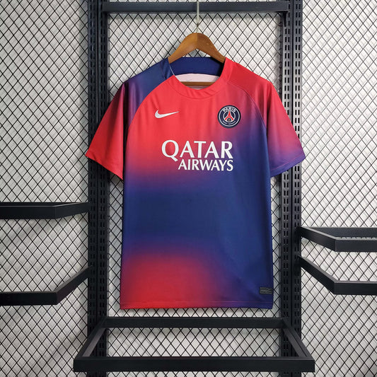 PSG Paris Saint-Germain 2023 Red-Blue Training Kit Shirt