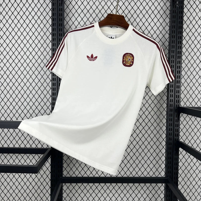 Spain  2026 White US Packs Casual Shirt