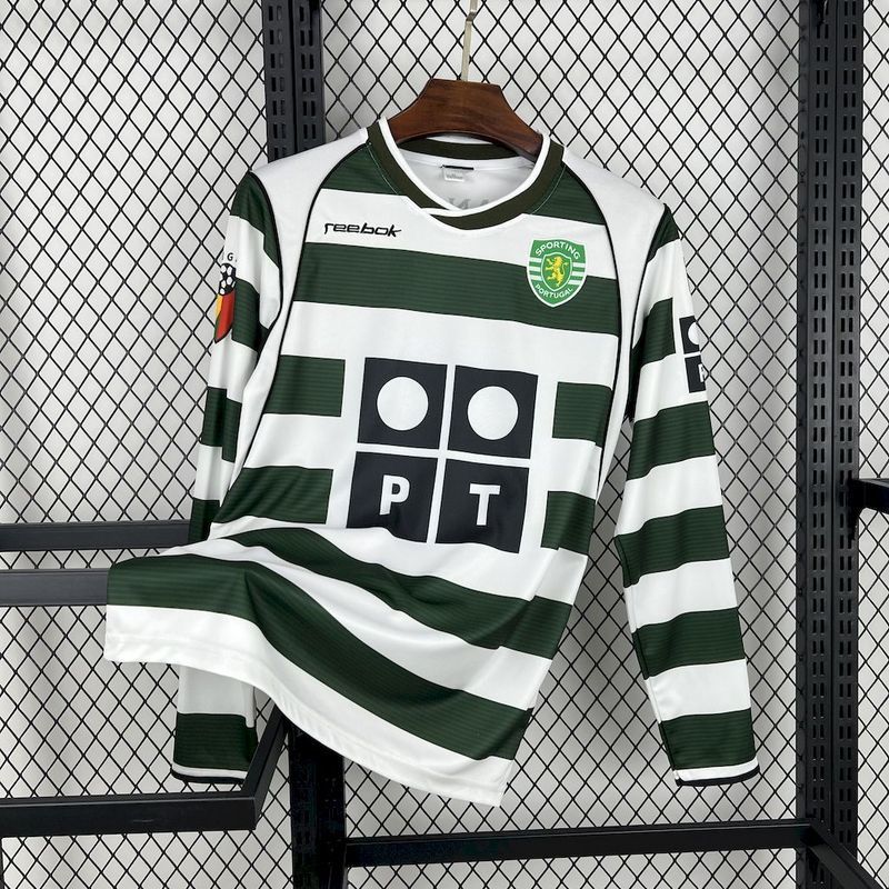 Sporting Lisbon 2001 L/S Home Shirt