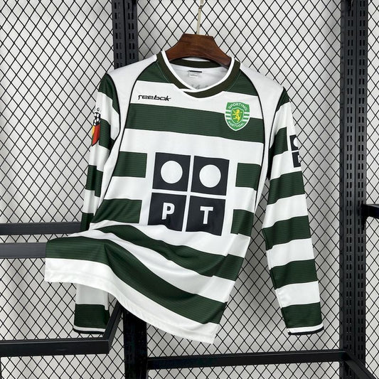 Sporting Lisbon 2001 L/S Home Shirt